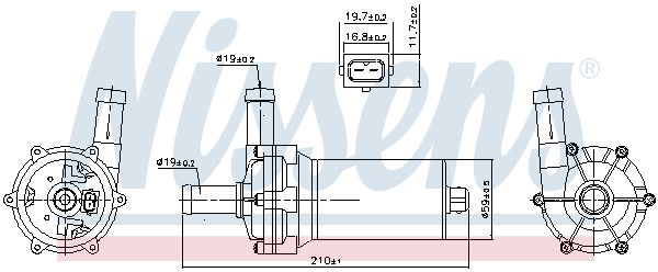 Nissens 831082 Помпа водяна