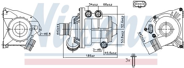 Nissens 831087 Помпа водяна