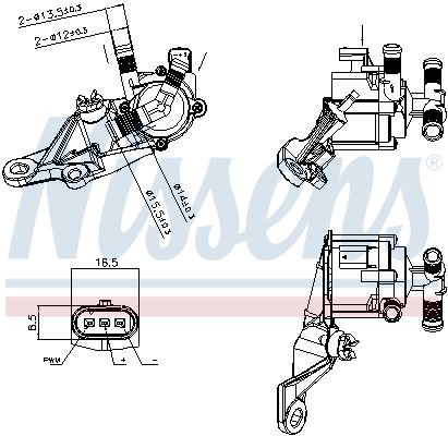 Nissens 832115 Помпа водяна
