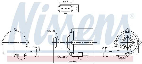 Nissens 832152 Помпа водяна