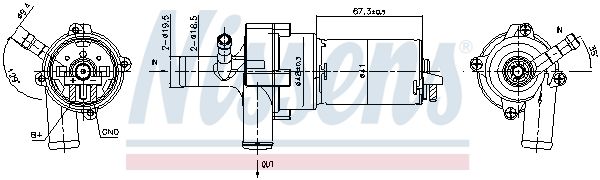 Nissens 832174 Помпа водяна