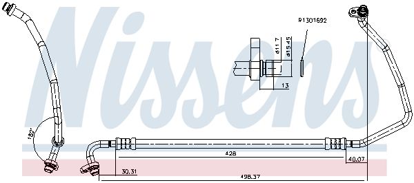 Nissens 841505 Трубопровід високого тиску, система кондиціонування повітря