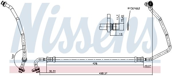 Nissens 848903 Трубопровід високого тиску, система кондиціонування повітря