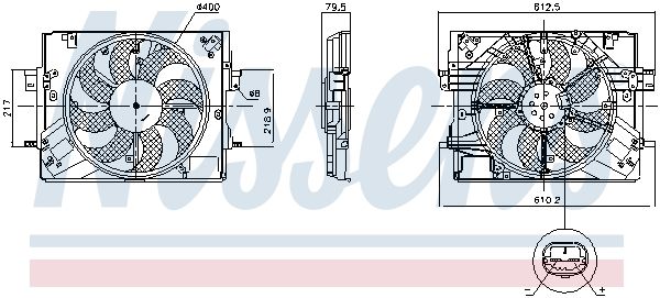 Nissens 850063 Вентилятор, система охолодження двигуна
