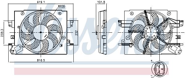 Nissens 850064 Вентилятор, система охолодження двигуна