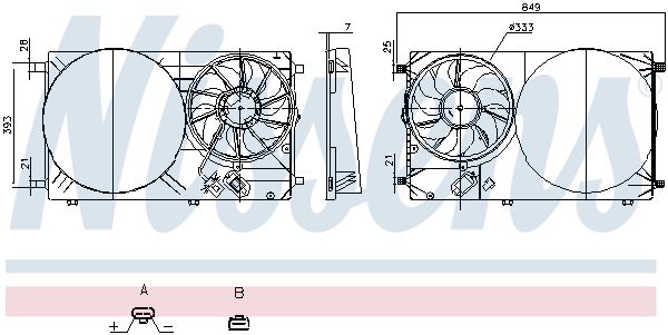 Nissens 850143 Вентилятор охолодження двигуна