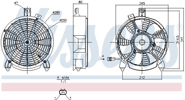 Nissens 850265 Вентилятор, система охолодження двигуна