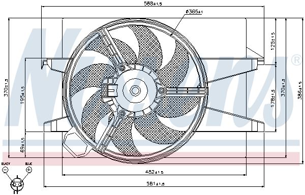 Nissens 85029 Вентилятор, система охолодження двигуна