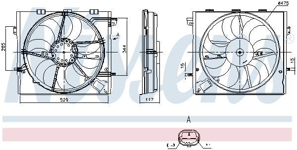 Nissens 850294 Вентилятор, система охолодження двигуна