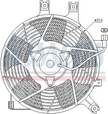 Nissens 85384 Вентилятор, система охолодження двигуна