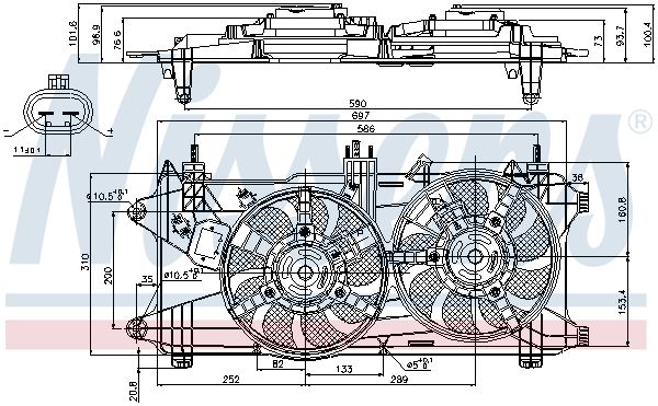 Nissens 85689 Вентилятор, система охолодження двигуна