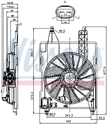 Nissens 85706 Вентилятор охолодження двигуна