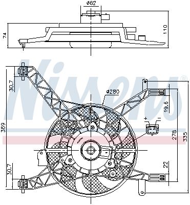 Nissens 85751 Вентилятор, система охолодження двигуна