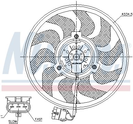 Nissens 85755 Вентилятор охолодження двигуна
