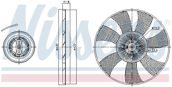 Nissens 86220 Віскомуфта