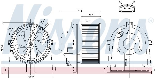 Nissens 87022 Вентилятор салону
