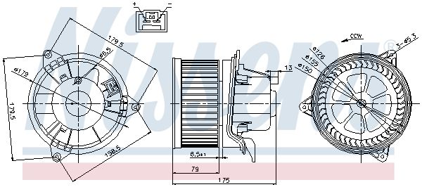 Nissens 87027 Компресор салону