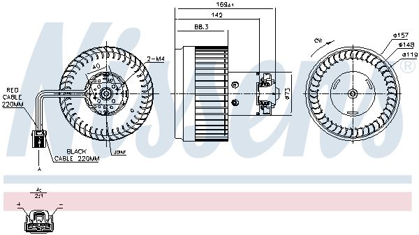 Nissens 87036 Вентилятор салону