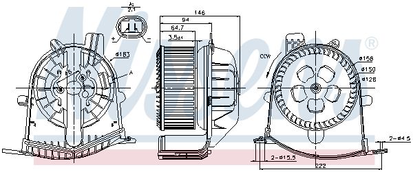 Nissens 87038 Вентилятор салону