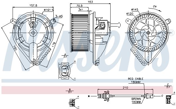 Nissens 87039 Вентилятор салону