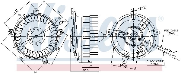 Nissens 87041 Вентилятор салону