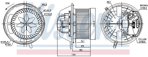 Nissens 87062 Вентилятор салону