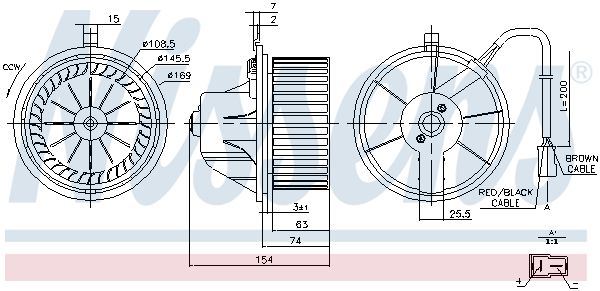 Nissens 87068 Вентилятор салону