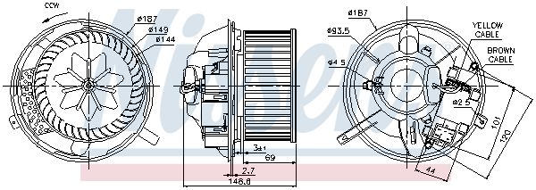 Nissens 87072 Вентилятор салону