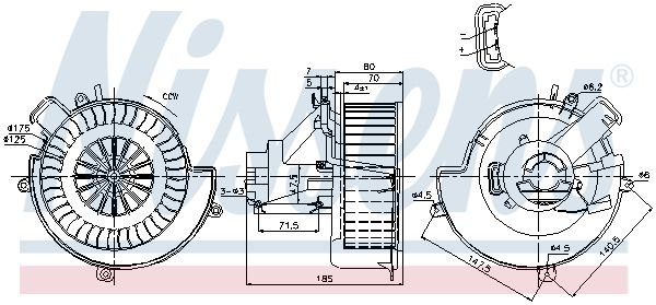 Nissens 87079 Компресор салону