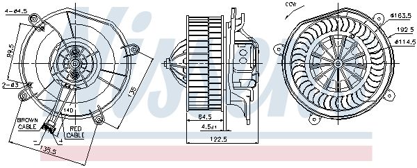 Nissens 87103 Вентилятор салону