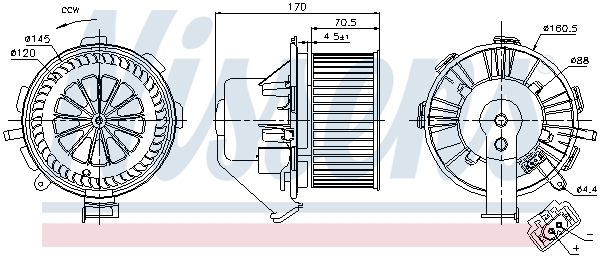 Nissens 87106 Вентилятор салону