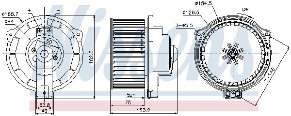 Nissens 87107 Вентилятор салону