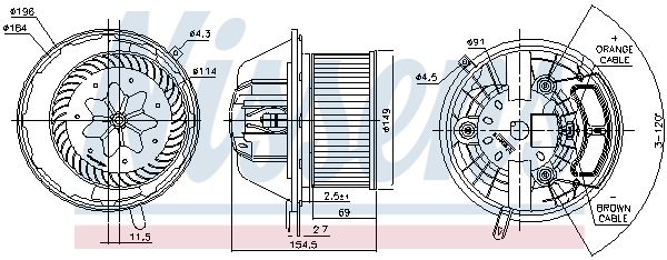Nissens 87112 Вентилятор салону