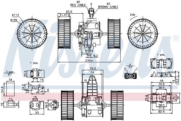 Nissens 87117 Вентилятор салону
