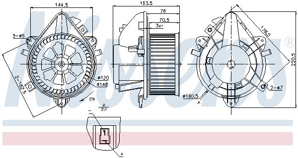 Nissens 87124 Вентилятор салону