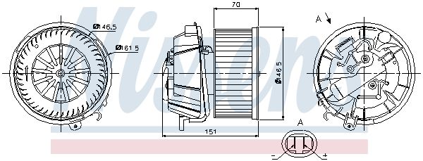 Nissens 87127 Вентилятор салону