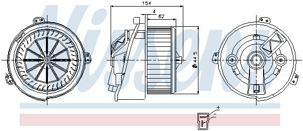 Nissens 87129 Компресор салону