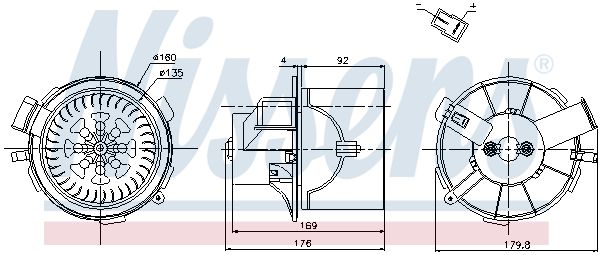 Nissens 87138 Компресор салону