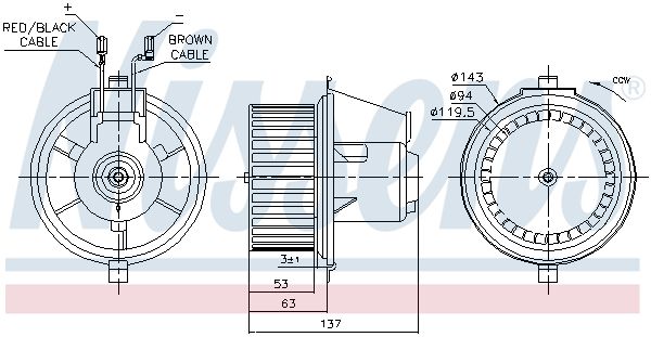 Nissens 87148 Компресор салону