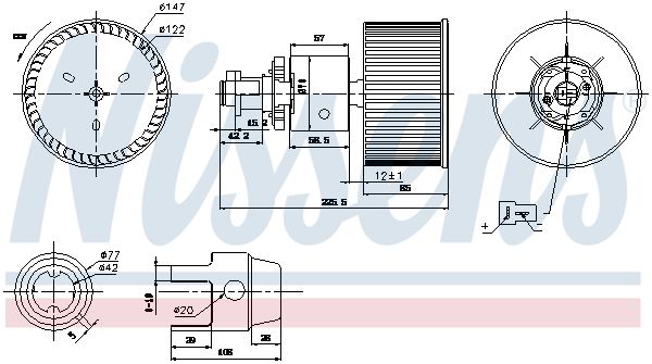 Nissens 87149 Вентилятор салону