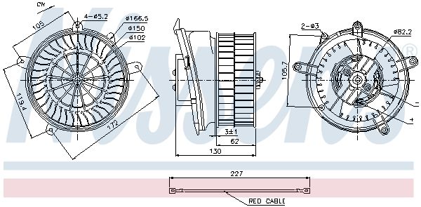 Nissens 87152 Вентилятор салону