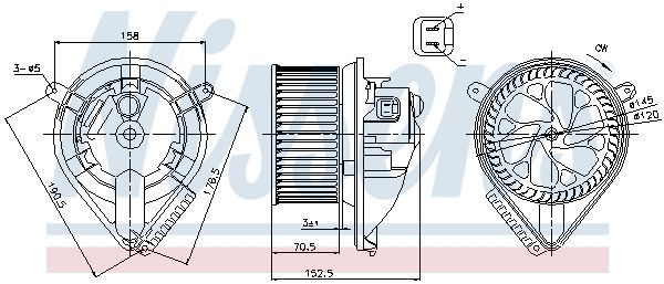 Nissens 87156 Вентилятор салону