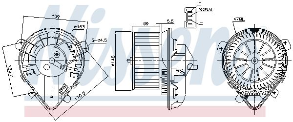 Nissens 87179 Вентилятор салону