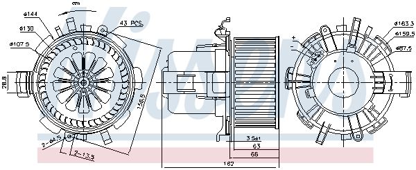 Nissens 87180 Вентилятор салону