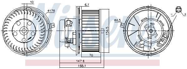 Nissens 87187 Вентилятор салону