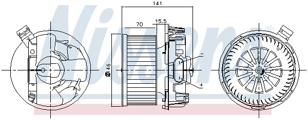 Nissens 87209 Вентилятор салону