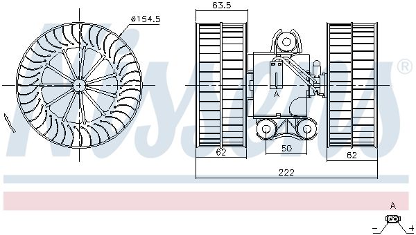 Nissens 87212 Вентилятор салону