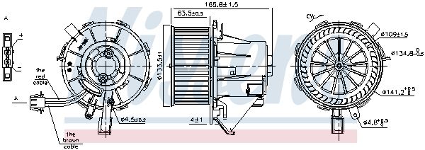 Nissens 87215 Вентилятор салону