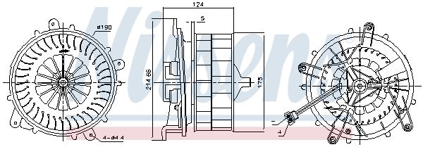 Nissens 87217 Вентилятор салону
