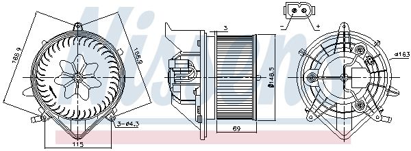 Nissens 87233 Вентилятор салону